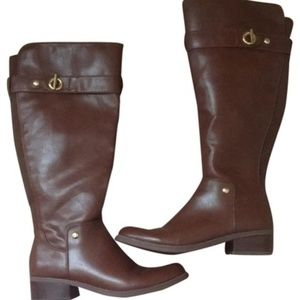 Tommy Hilfiger Brown Leather  Boots